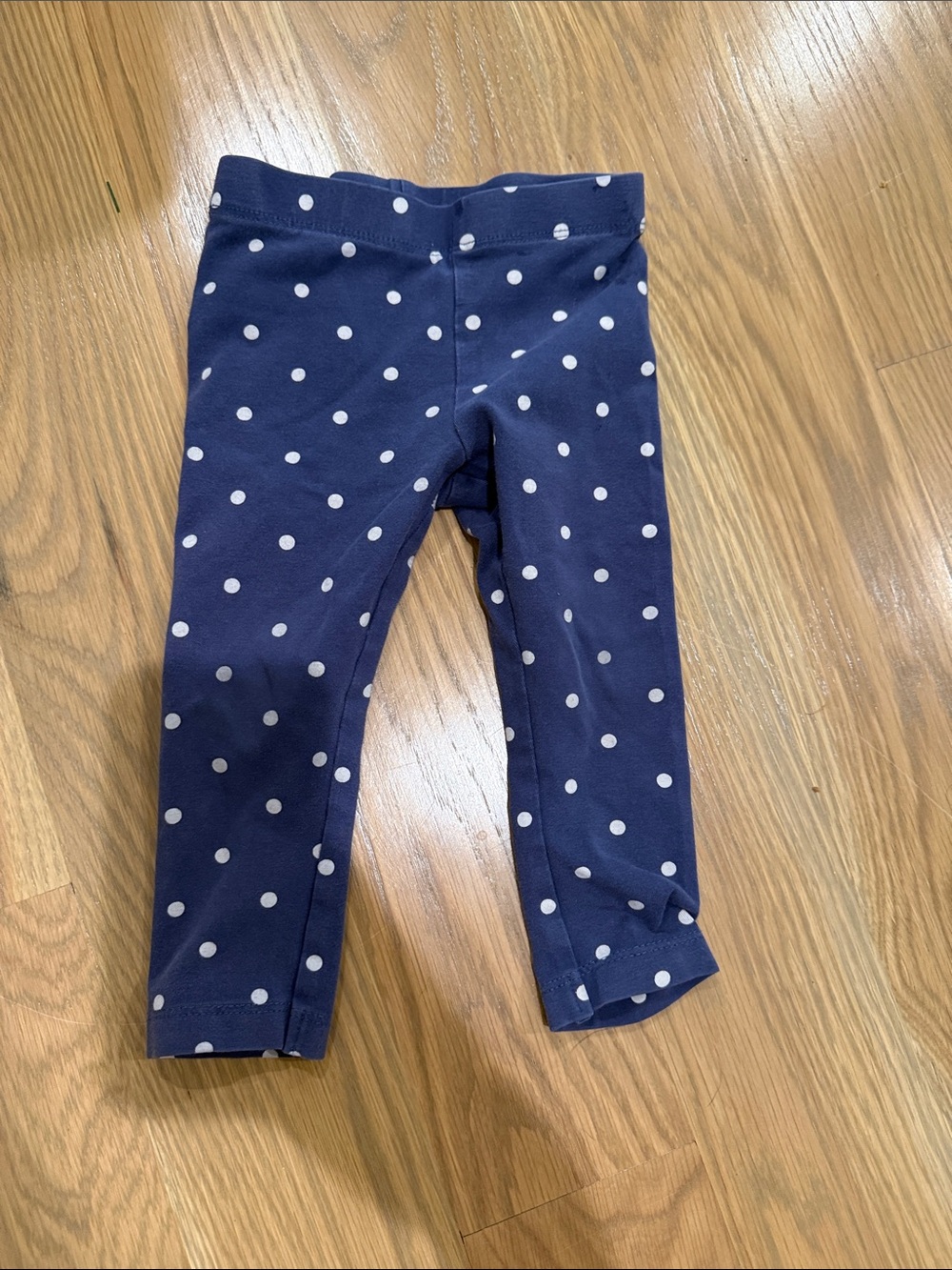 Primary Navy Polka Dot Leggings 12-18M